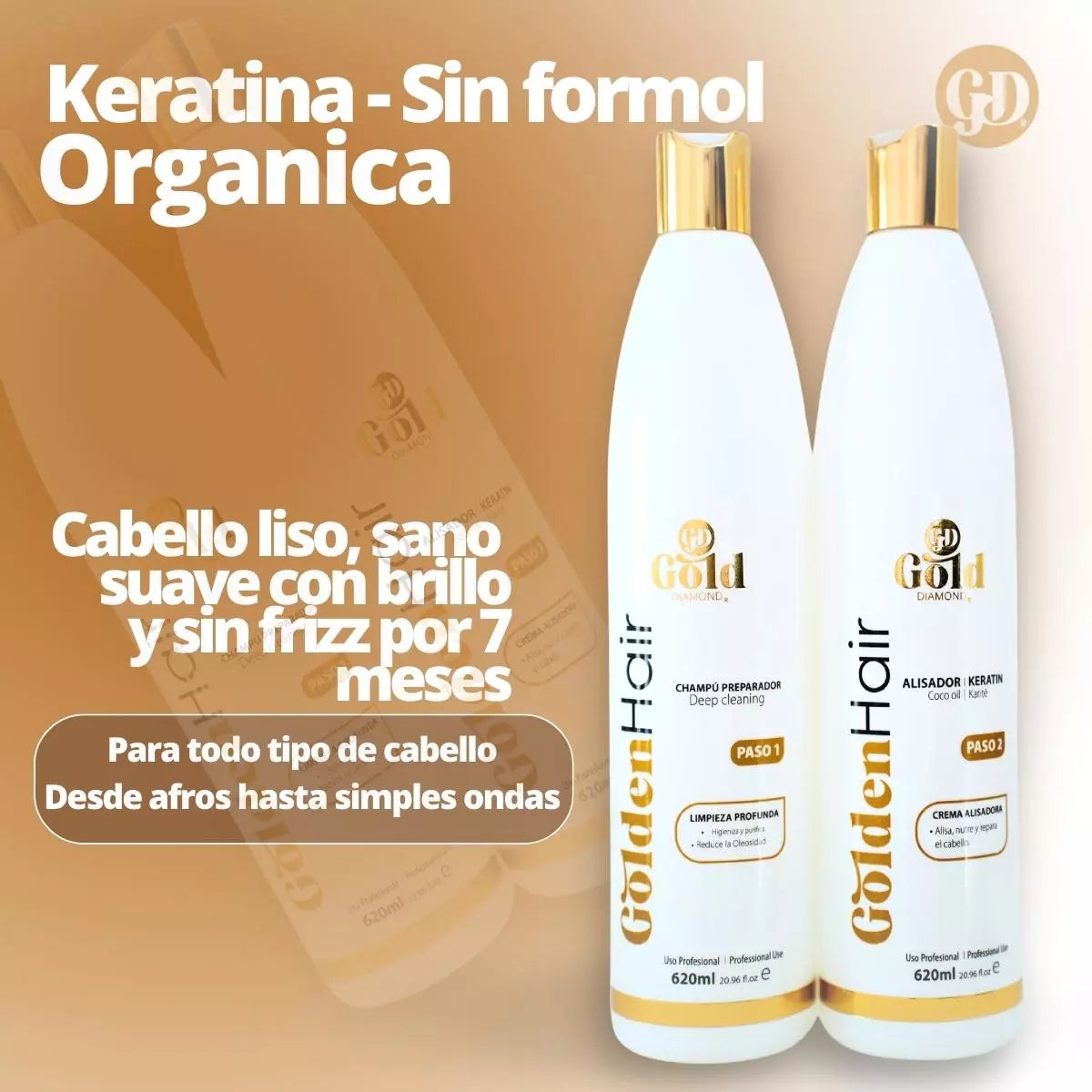 Kit Alisado | Keratin GoldenHair | Sin formol