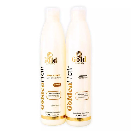 Kit Shampo y acondicionador| Post Keratin GoldenHair sin sal