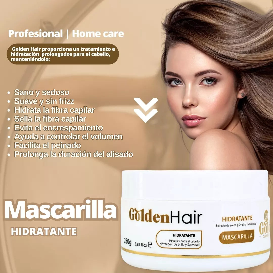 Mascarilla Hidratante Golden Hair (250g)